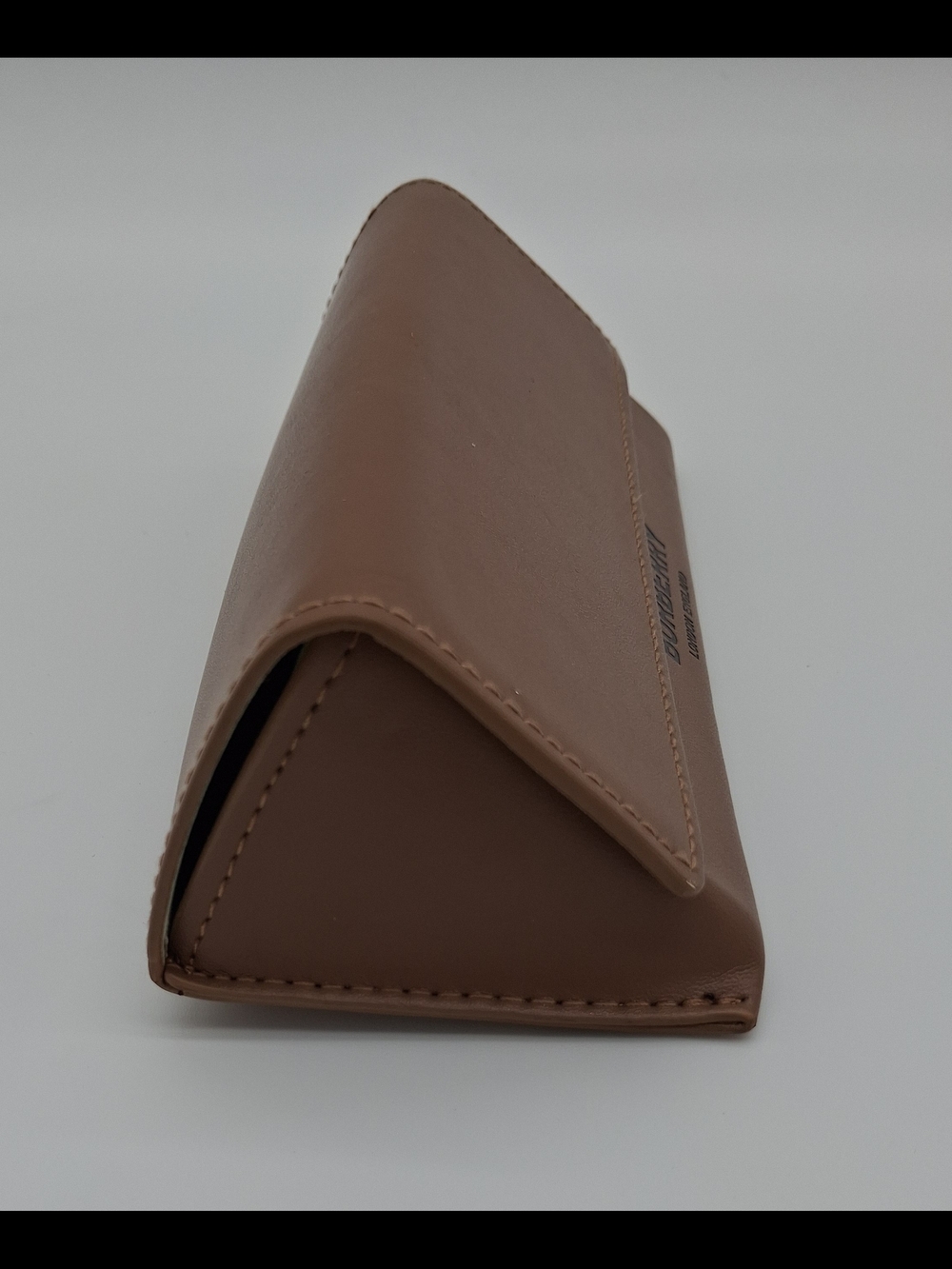 BURBERRY Folding Eyeglasses Sunglasses Case Tan Brown Collapsible Eyewear EUC - Picture 4 of 8